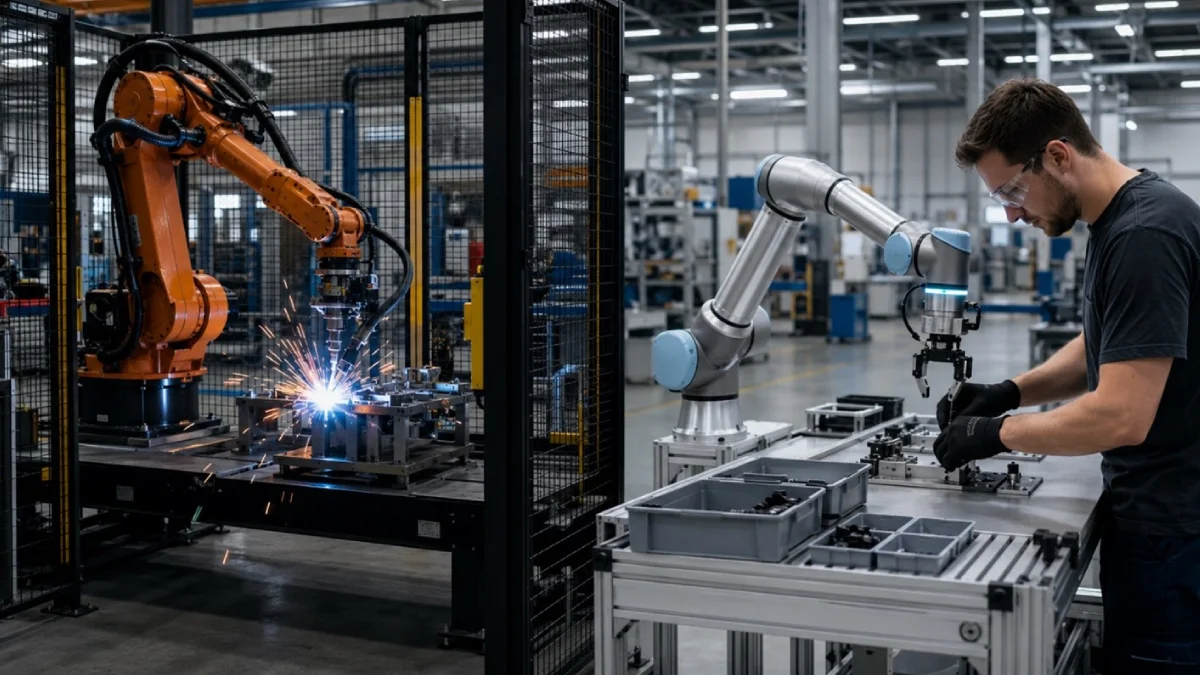 Difference Between an Industrial Robot and a Cobot