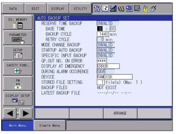 نحوه گرفتن نسخه پشتیبان در ربات یاسکاوا