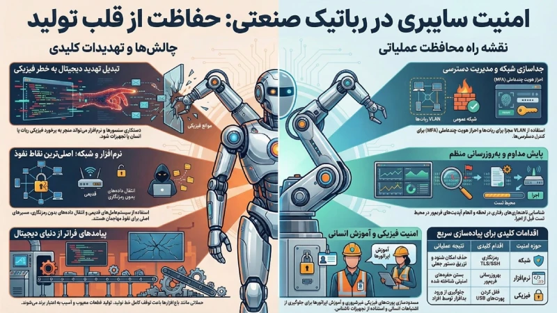 امنیت سایبری سیستم‌های رباتیک