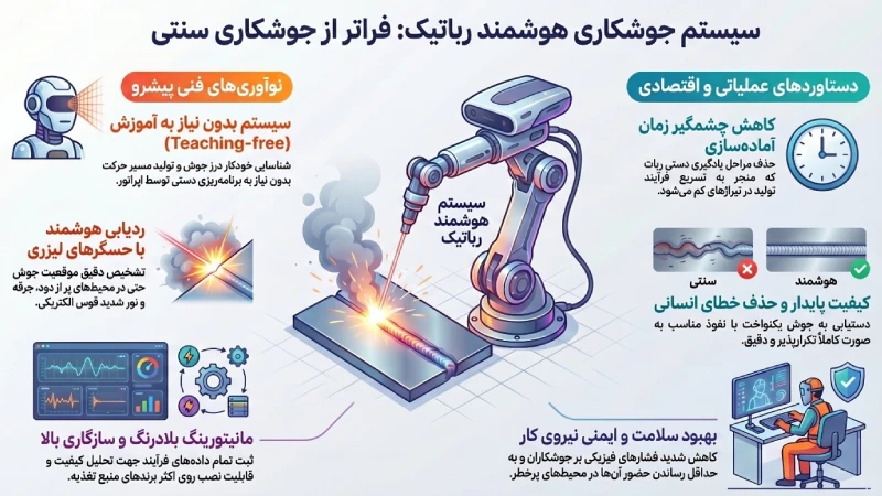 سیستم جوشکاری هوشمند رباتیک