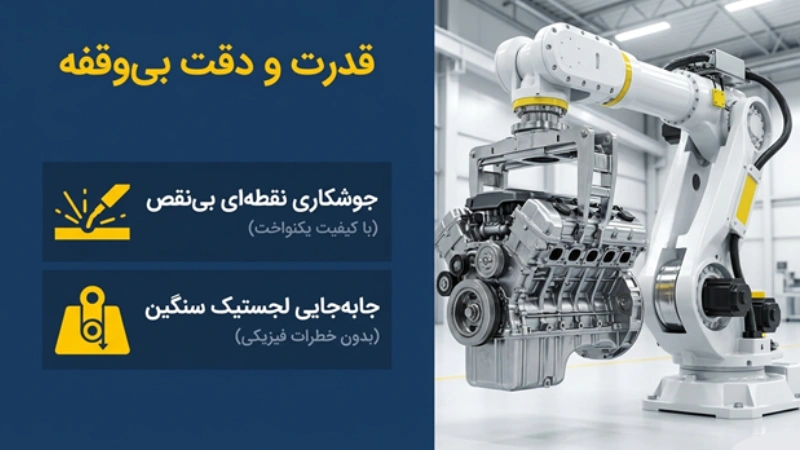 ربات های صنعتی در خودروسازی